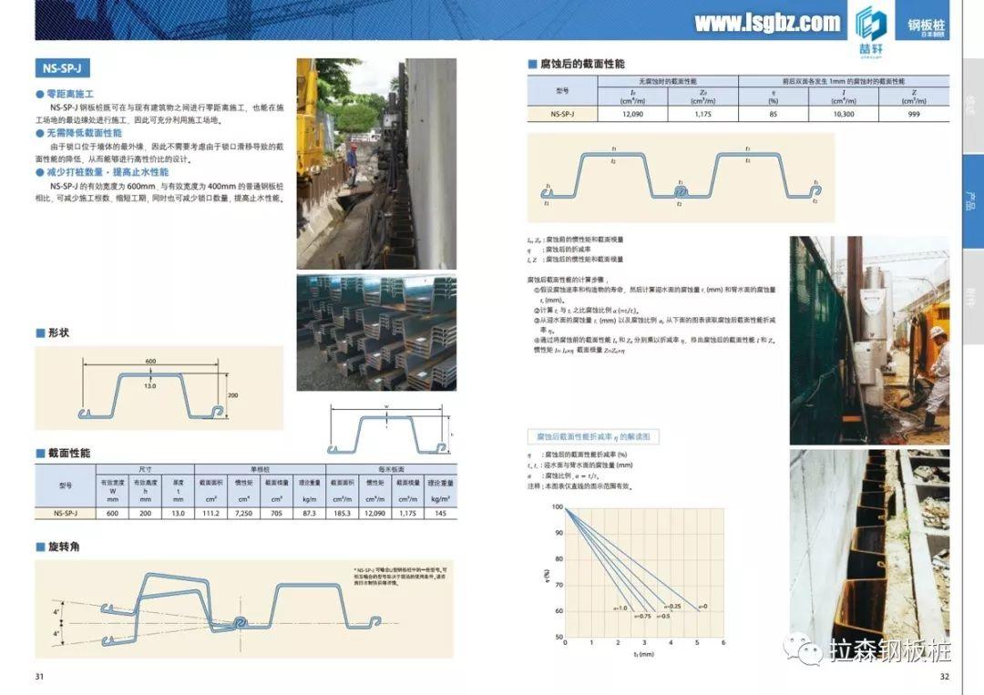 日铁制铁钢板桩手册中文版2019