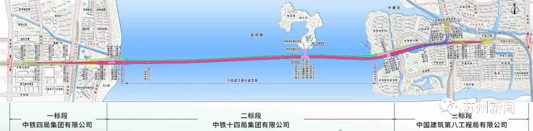 苏州金鸡湖隧道一期围堰最新进展