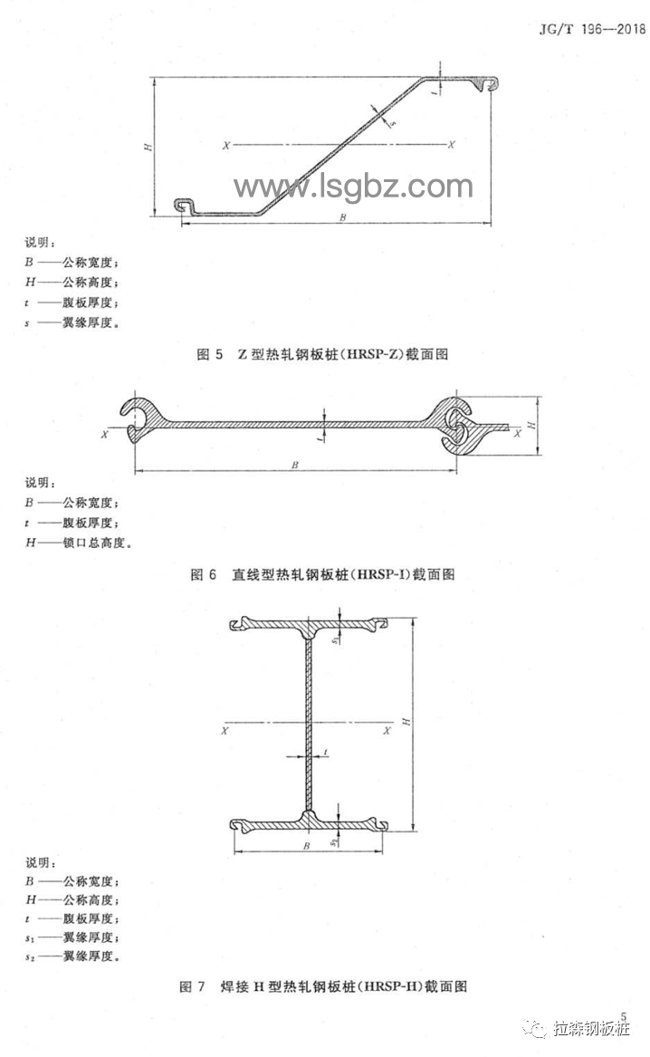 《钢板桩》JG/T196-2018